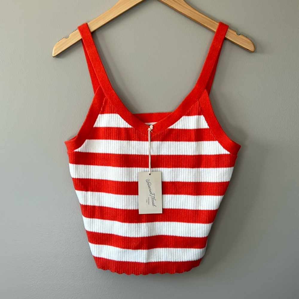 Universal‎ Thread Striped Sweater Tank Sz L NWT